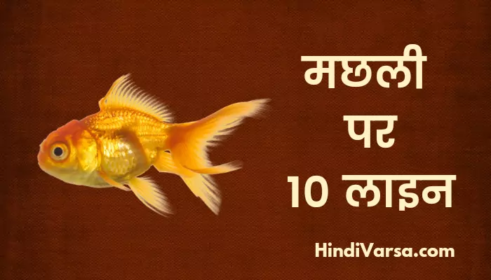 10 Lines On Fish In Hindi