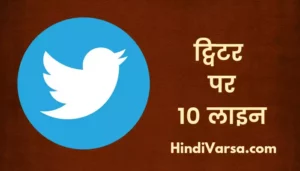 10 Lines On Twitter In Hindi