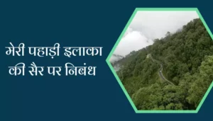 Essay On A Visit To A Hill Station In Hindi