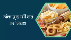 Essay On Addiction Of Junk Food In Hindi
