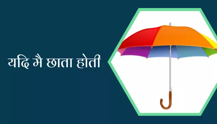 Essay On If I Were Umbrella In Hindi